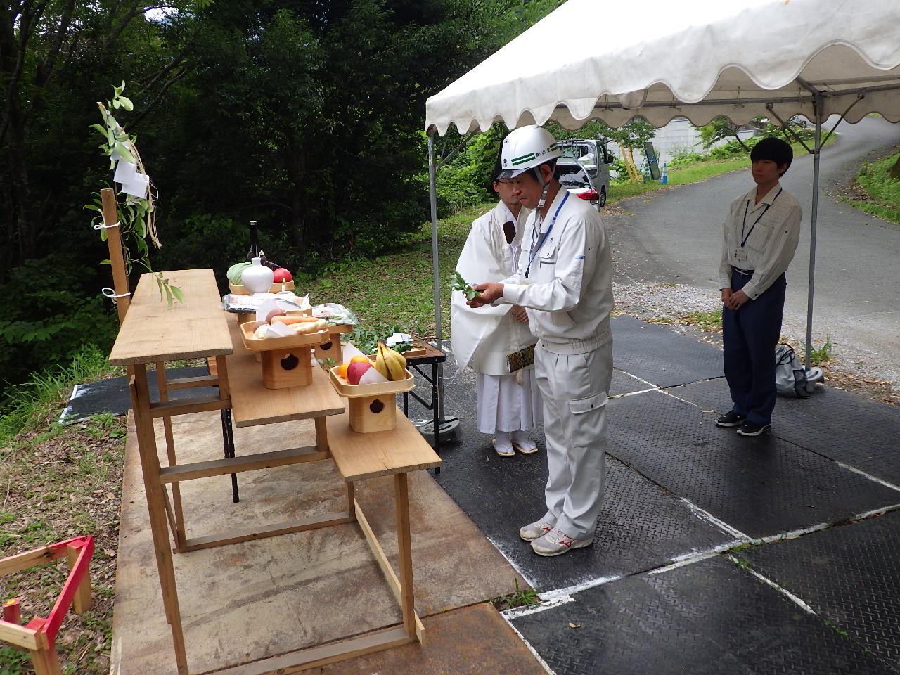 早明浦ダム作業所にて安全祈願祭を実施しました。スライド03